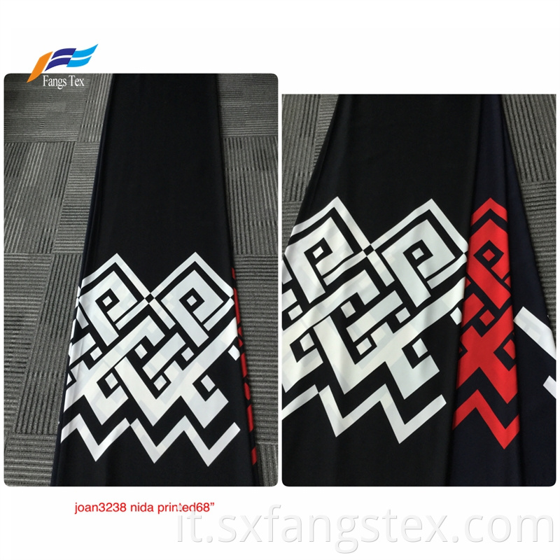 Customized 100% Polyester Nida Printed African Abaya Fabric 